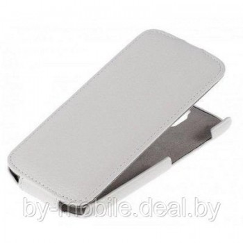 Чехол книжка valenta Huawei G610-C00 белый (кожа Глянец)