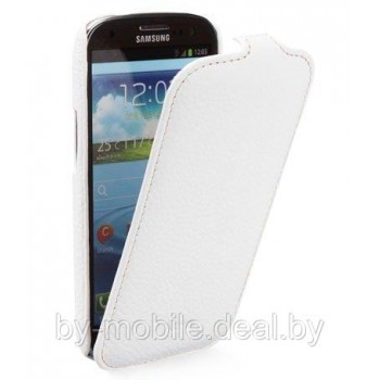 Чехол книжка valenta Samsung S5660 Galaxy Gio белый (кожа)