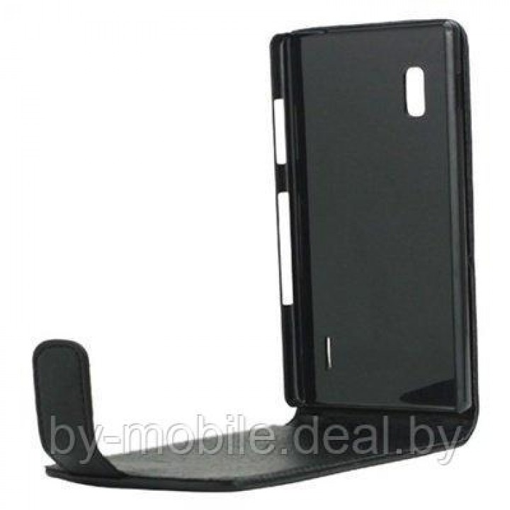 Чехол книжка-флип valenta LG Optimus G (E975,E985,E986,E988) чёрный с967 (кожа)