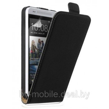 Чехол книжка valenta HTC One с1062 (M7) чёрный (кожа)