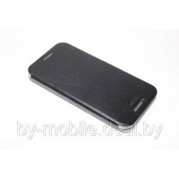 Чехол книжка valenta HTC One (M8) чёрный с1060 (кожа)