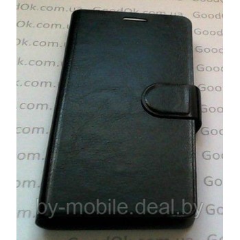 Чехол книжка valenta Huawei G610-C00 чёрный С1060 (кожа )