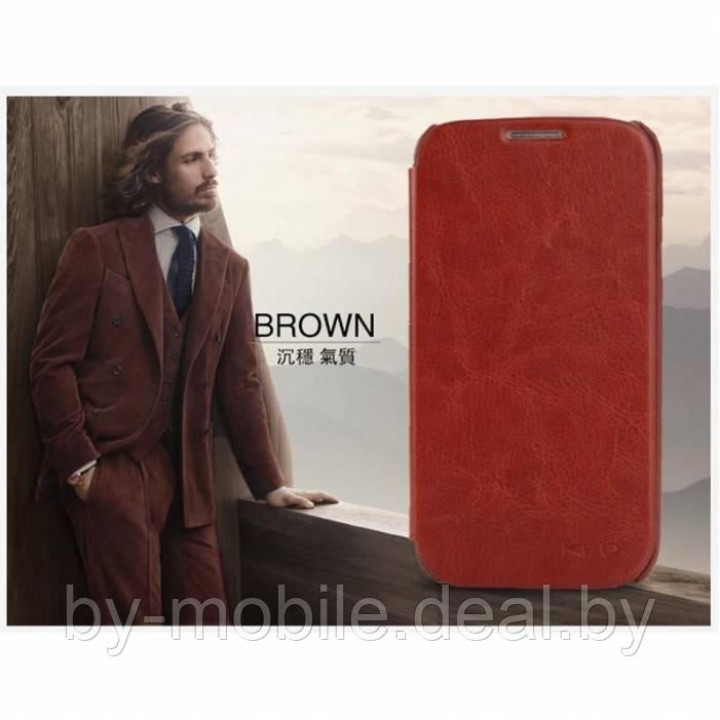 Чехол книжка valenta Huawei Honor 3 красный С1060 (кожа)