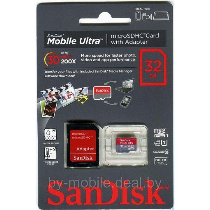 Карта памяти SanDISK micro-sd (USH-1) 32GB