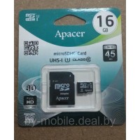 Карта памяти Apacer micro-sd (Class 10 UHS-1) 45/10 Ms 32GB
