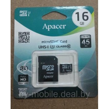 Карта памяти Apacer micro-sd (Class 10 UHS-1) 45/10 Ms 32GB