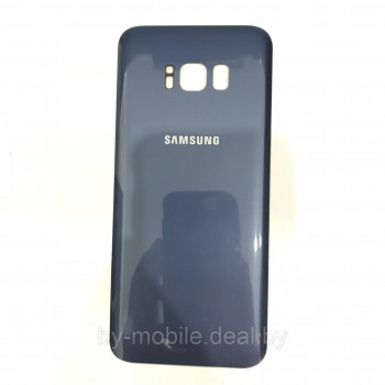 Задняя крышка для (стекло) Samsung Galaxy S8+ (G955FD) синяя