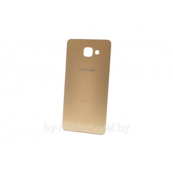 Задняя крышка (стекло) для Samsung Galaxy A7 (2016) A710F золотая