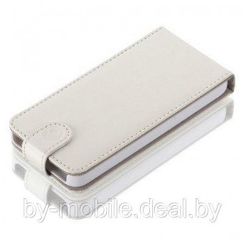 Чехол LEATHERFLIP GEAR4 для IPHONE 5/5S (Белый)