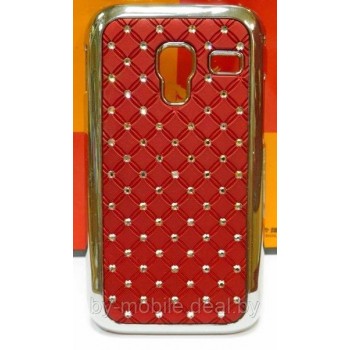 Чехол накладка Mobiking Diamond Cover Samsung Galaxy Ace Plus S7500 красный