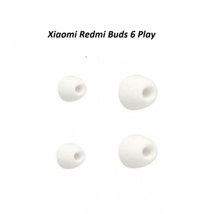 Aмбушюры Xiaomi Redmi Buds 6 Play (S, L) белый