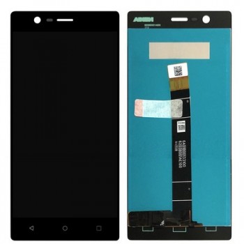 Экран (модуль) для телефона Nokia 3 (TA-1032) черный