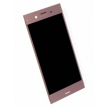 Экран (модуль) для телефона Sony Xperia X Performance розовый (Б.У) Оригинал