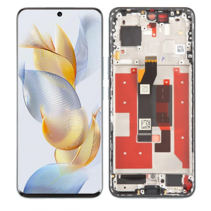 Экран (модуль) в раме Honor 90 (REA-MX9) зеленый УЦЕНКА