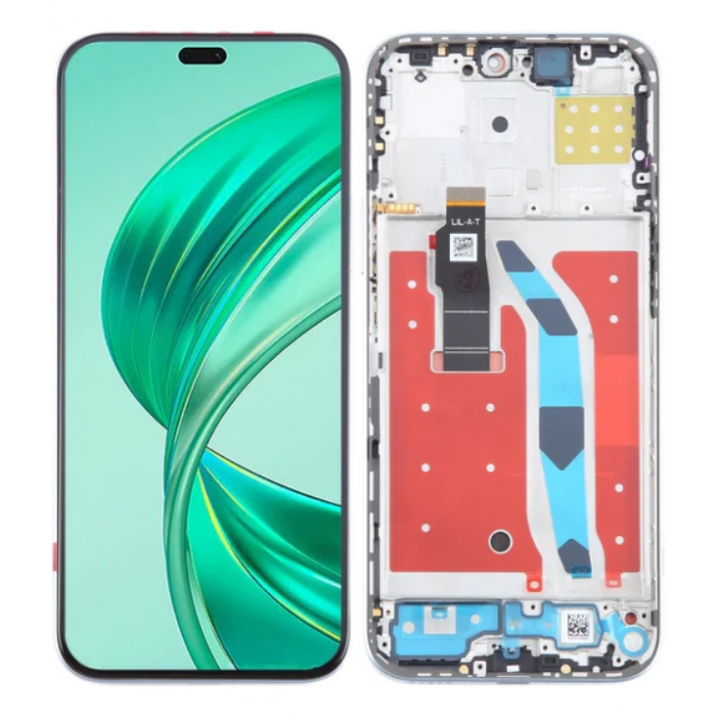 Экран (модуль) в раме Honor X8b (LLY-LX1) серебристый