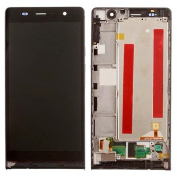 Экран (модуль) в раме Huawei Ascend P6 (P6-U06) черный
