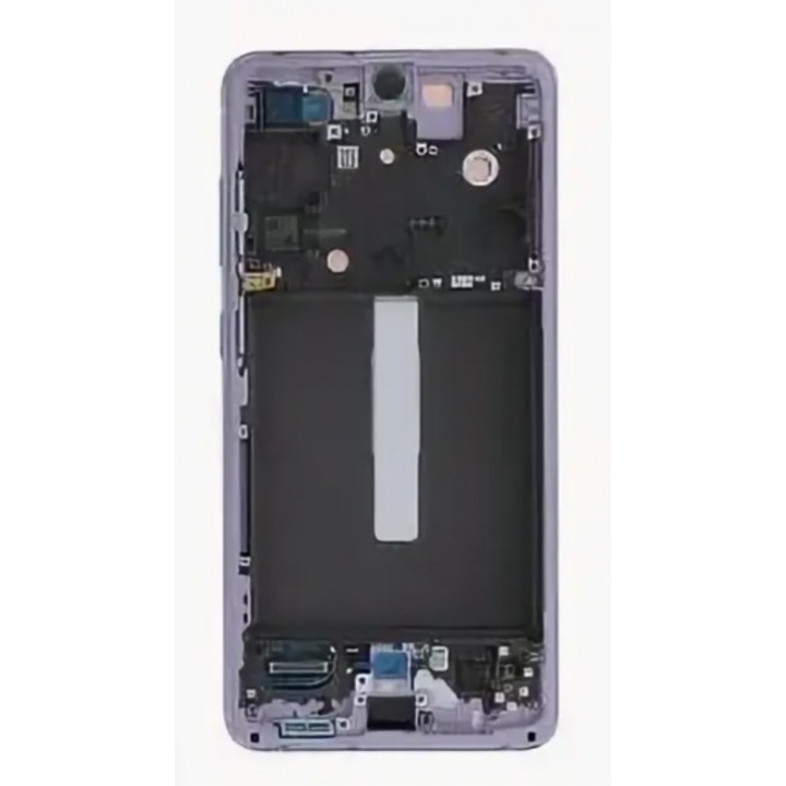 Экран (модуль) в раме ОРИГИНАЛ Samsung Galaxy S21 FE 5G (G990) фиолетовый