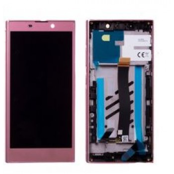 Экран (модуль) с рамой Sony Xperia L2 (розовый)