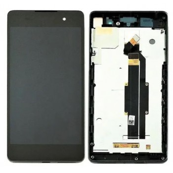 Экран (модуль) в раме Sony Xperia E5 (черный)