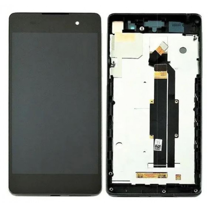 Экран (модуль) в раме Sony Xperia E5 (черный)