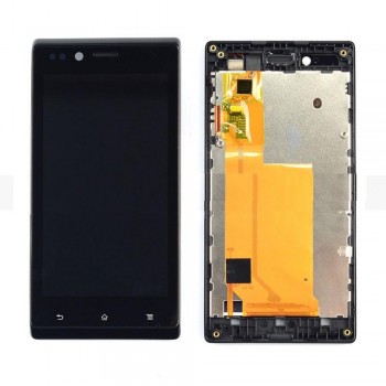 Экран (модуль) в раме Sony Xperia J ST26i