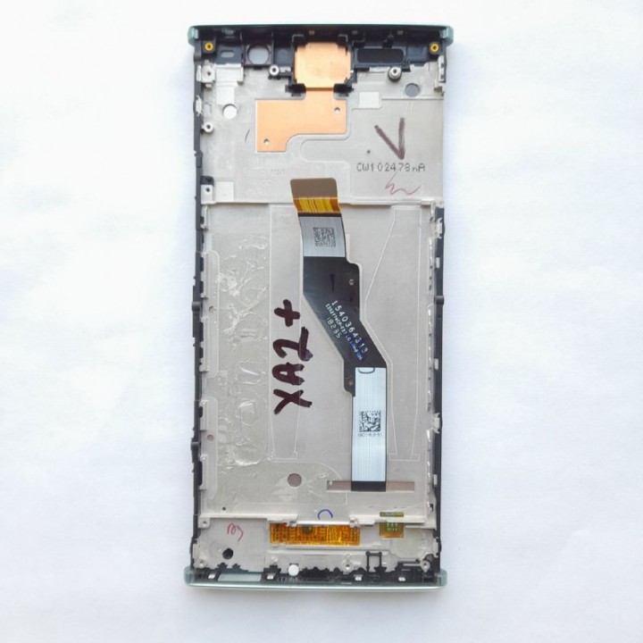 Экран (модуль) в раме Sony Xperia XA2 Plus (зеленый)