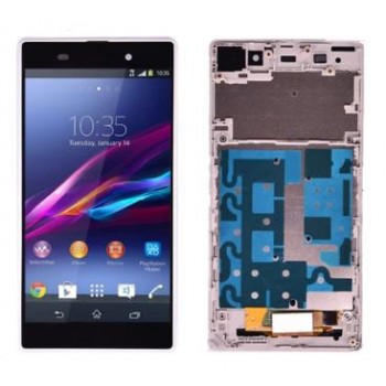 Экран (модуль) в раме Sony Xperia Z1 (C6903) фиолетовый