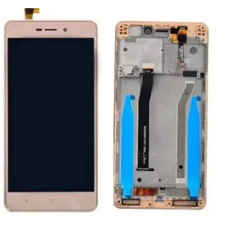 Экран (модуль) в раме Xiaomi Redmi 3s (золотистый)