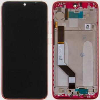 Экран (модуль) в раме Xiaomi Redmi Note 7 (красный)