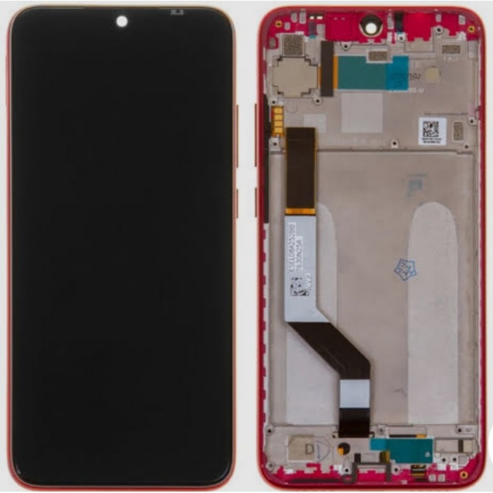 Экран (модуль) в раме Xiaomi Redmi Note 7 (красный)