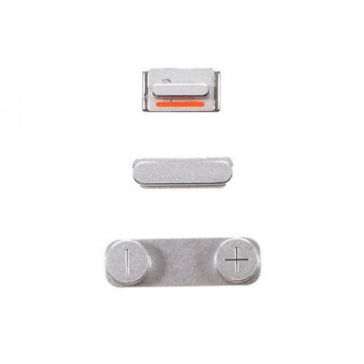 Боковые кнопки Apple iPhone 5 (серебристый)