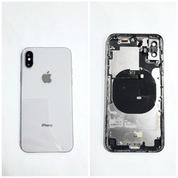 Задняя крышка с корпусом Wi-Fi Apple iPhone X (белый)