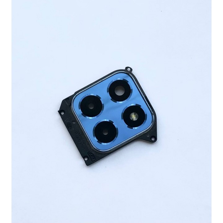 Стекло камеры в сборе Honor X6 (VNE-LX1) синий