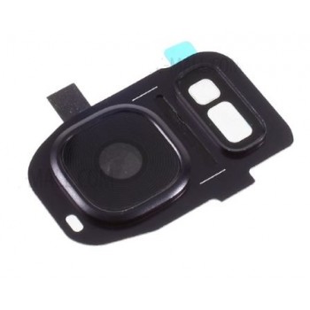 Стекло камеры в сборе Samsung Galaxy S7 Edge (G935) черный