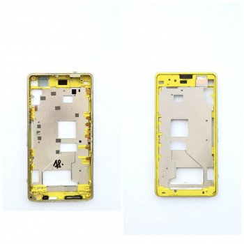 Средняя часть корпуса Sony Xperia Z1 compact (D5503) желтый