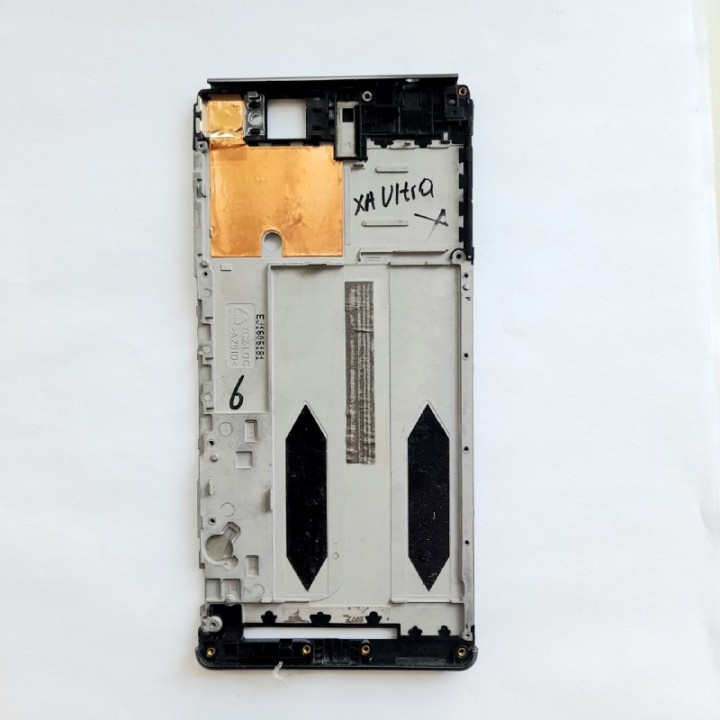 Средняя часть корпуса с рамкой Sony Xperia XA Ultra (черный)