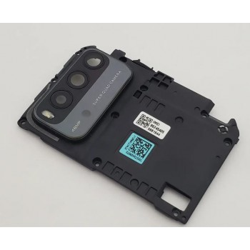 Средняя часть корпуса со стеклом камеры Xiaomi Redmi 9T (черный)