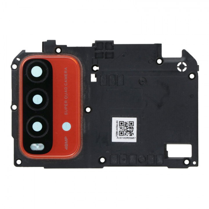 Средняя часть корпуса со стеклом камеры Xiaomi Redmi 9T (оранжевый)