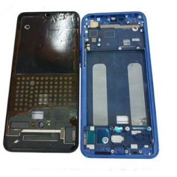 Средняя часть корпуса с рамкой Xiaomi Mi 9 lite (синий)