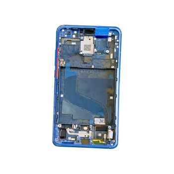 Средняя часть корпуса с рамкой Xiaomi Mi 9t (синий)