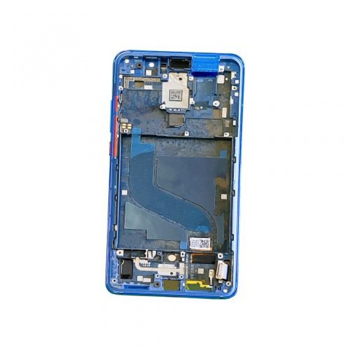 Средняя часть корпуса с рамкой Xiaomi Mi 9t (синий)