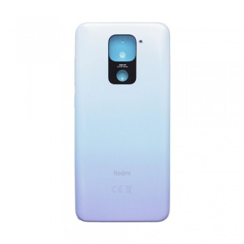 Задняя крышка в сборе (корпус) Xiaomi Redmi Note 9 (голубой)