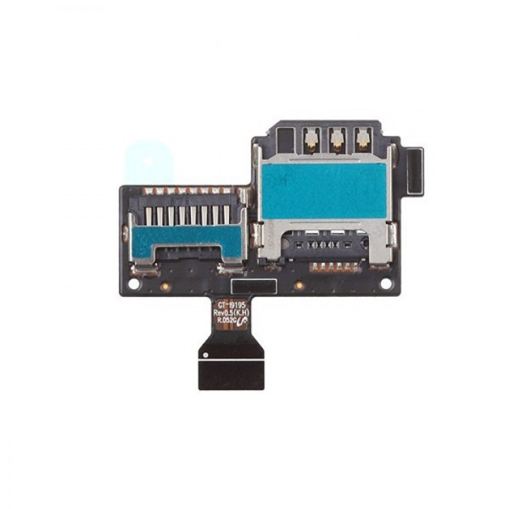 Коннектор SIM и flash-памяти Samsung Galaxy S4 mini (i9190)