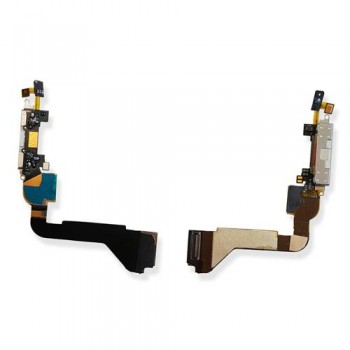 Нижний шлейф Apple iPhone 4G (A1332) белый