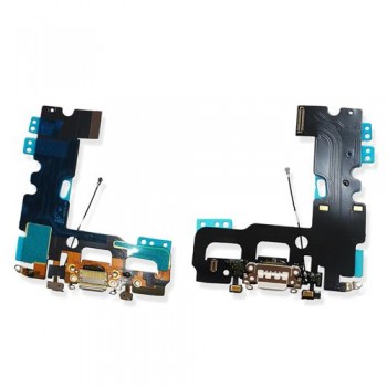 Нижний шлейф Apple iPhone 7 (белый)