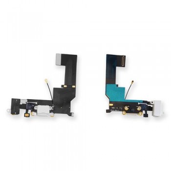 Нижний шлейф Apple iPhone SE 2016 (белый)