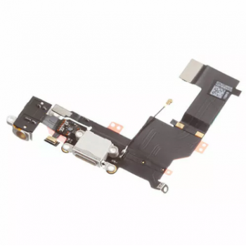 Нижний шлейф зарядки Apple iPhone 5 (белый)