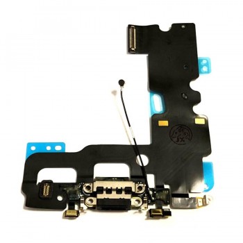 Нижний шлейф Apple iPhone 7 (черный)