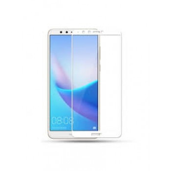 Защитное стекло Huawei Y9 2018 (FLA-LX1) 5D белый
