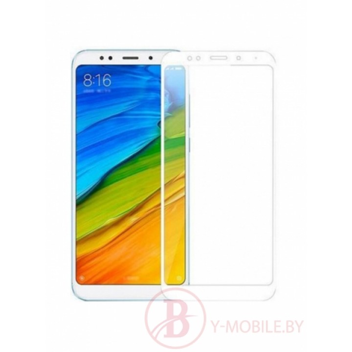 Защитное стекло Samsung Galaxy J8+(plus) 2018 белый 5D